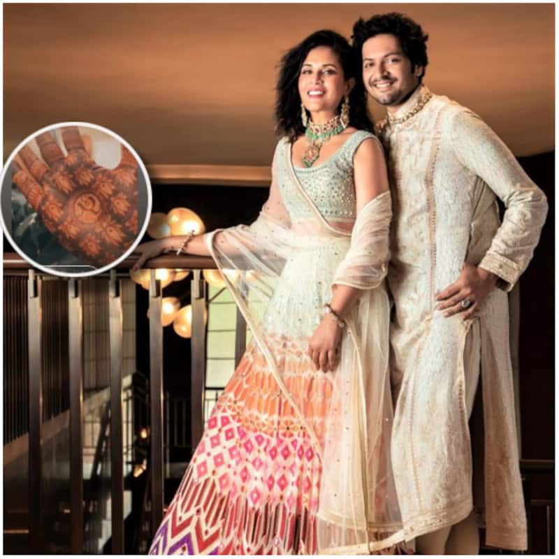 Ali Fazal-Richa Chadha Mehandi First Photo: Richa Chadha got Ali Fazal's name mehandi applied on her hands, see a glimpse