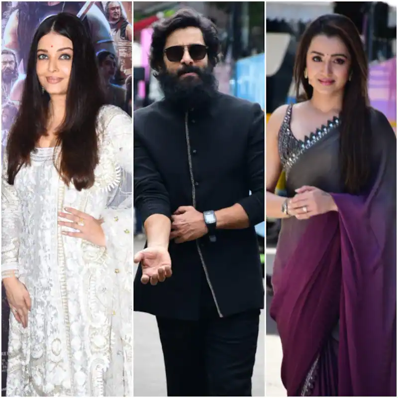 Ponniyian Selvan 1: Aishwarya Rai Bachchan, Vikram and Trisha start Mumbai promotions, stars in traditional look