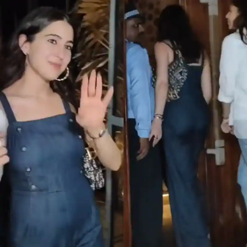 Sara Ali Khan touches the security guard inappropriately, the act of the actress caught on camera!